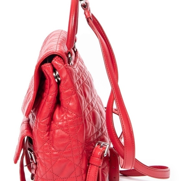 Dior Red Quilted Backpack Dior Small Stardust Backpack main image 4